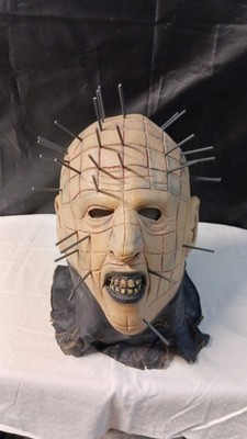 Vintage Hellraiser Pinhead Cinema Secrets Mask Made in USA Full Head and Neck