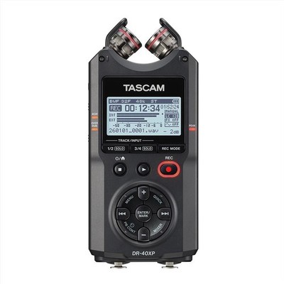 TASCAM DR-40XP 32-Bit Float 4ch Audio Recorder No Clipping USB-C Videography XLR