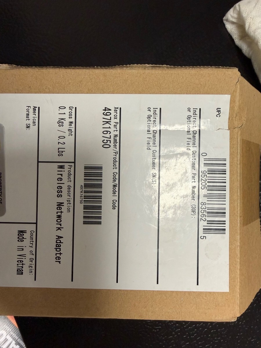 Xerox 497K16750 Wireless Connectivity Kit - White for sale online
