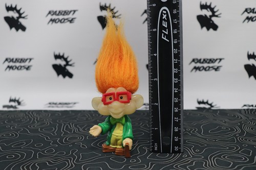 Vtg BK Troll Doll I.Q. Glow in the Dark Burger King 3" - Picture 2 of 11