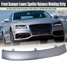 For 2012 2013 2014 2015 Audi A7 Front Bumper Lower Spoiler Valance Molding Strip
