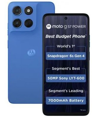 MOTOROLA g57 power 5G (Pantone Regatta, 128 GB)  (8 GB RAM) 6s Gen 4 Processor