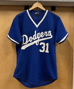 MLBドジャース LA ピアッツァ 31番ユニフォーム ジャージ VTG Mike Piazza #31 Los Angeles Dodgers Majestic Blue Jersey