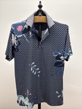 Puma Mattr Terrance Polo Shirt Mens Large Floral Cobra Golf Logo Mens SZ Small.