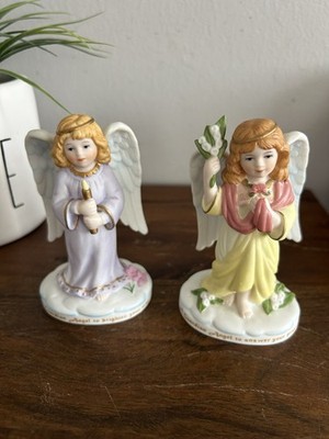 HEAVENLY GUARDIANS Guardian Angels 2 Brighten Your Way; Answer Prayers Lot Of 2
