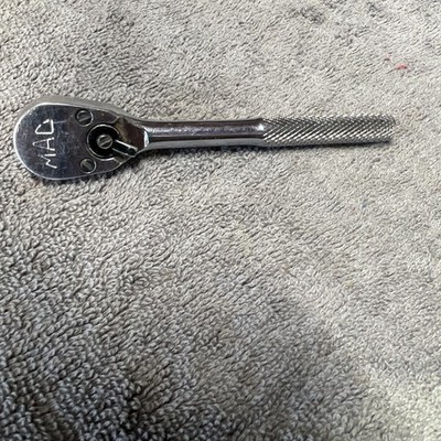 Mac Tools MR5 X3 1/4 Drive Chrome Ratchet with Knurled Handle USA 2P