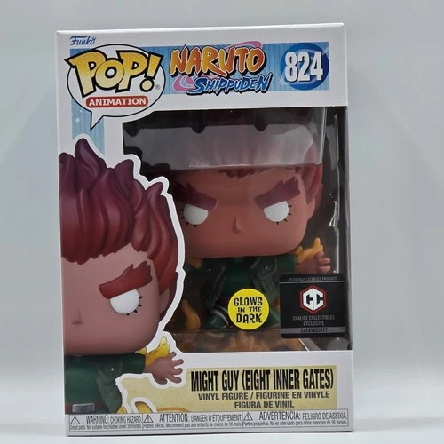 Funko Pop! Animation Naruto Might Guy (Eight Inner Gates) #824Chalice Excl. GITD