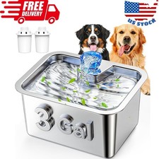 Stainless Steel Dog Water Fountain, 3 Gallon Extra Large Pet Drinking Fountain