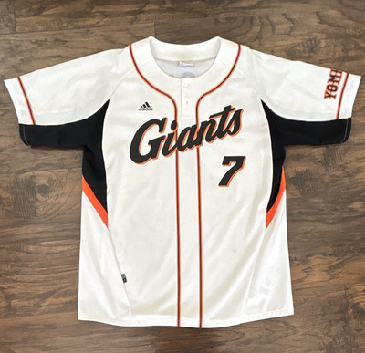 Adidas Tokyo Giants Baseball Jersey #7 Nioka White/Black/Orange size L