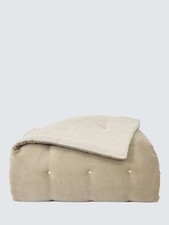 Christy Jaipur 100% Cotton Soft Velvet Home Decor Throw 140 x 200cm - Hazelnut