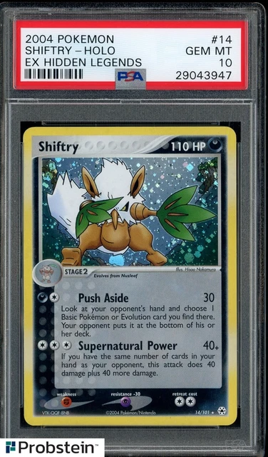 2004 Pokemon Ex Hidden Legends #14 Shiftry Holo PSA 10 GEM MINT