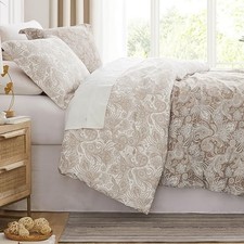 Oversized Comforter King Size Bed Set, King / California King Paisley Taupe