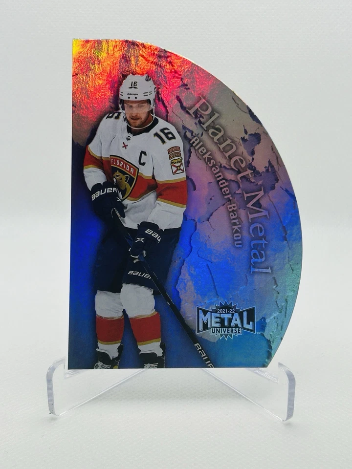 2021-22 SkyBox Metal Universe Planet Metal Aleksander Barkov #PM23 - Image 3 of 4