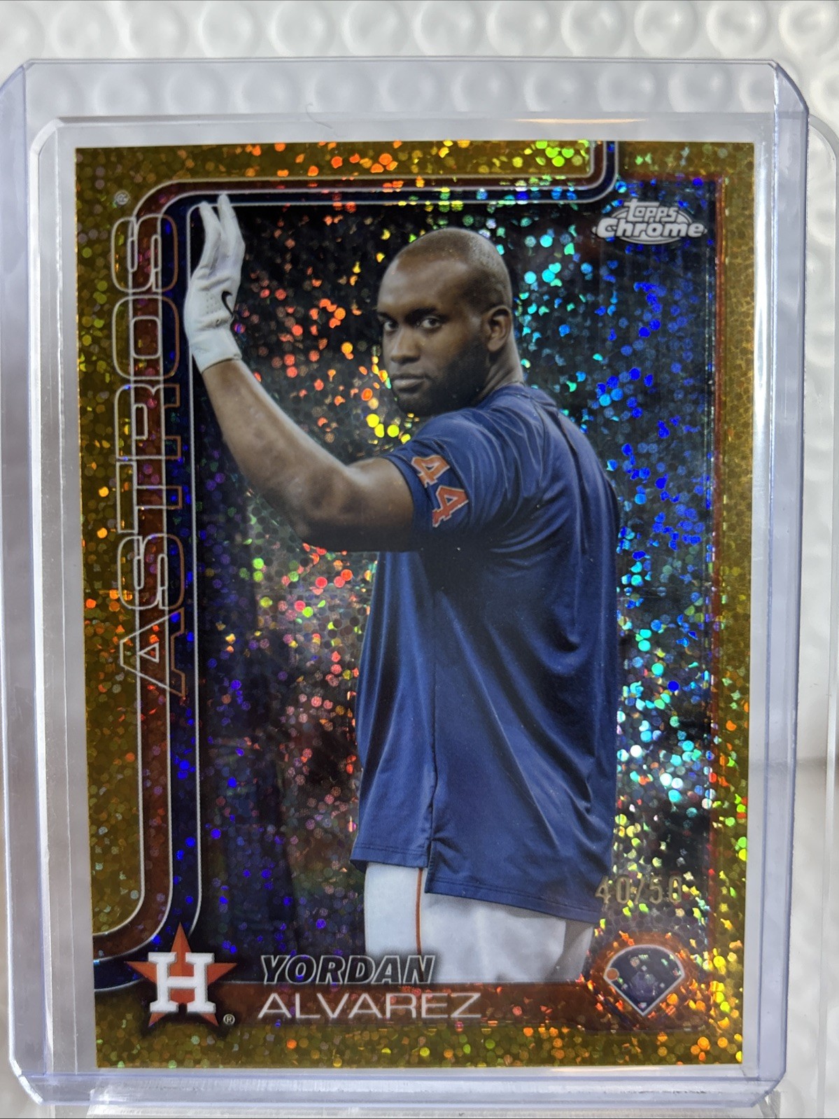 2025 Topps Chrome Variation Gold Sparkle #267 Yordan Alvarez /50