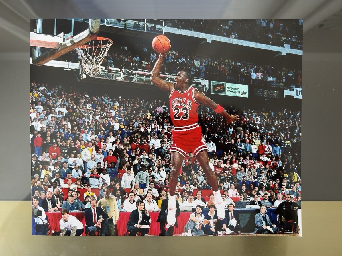 Michael Jordan Free Throw Dunk 8x10 Photo 🔥 🔥 Dunk Champion | eBay