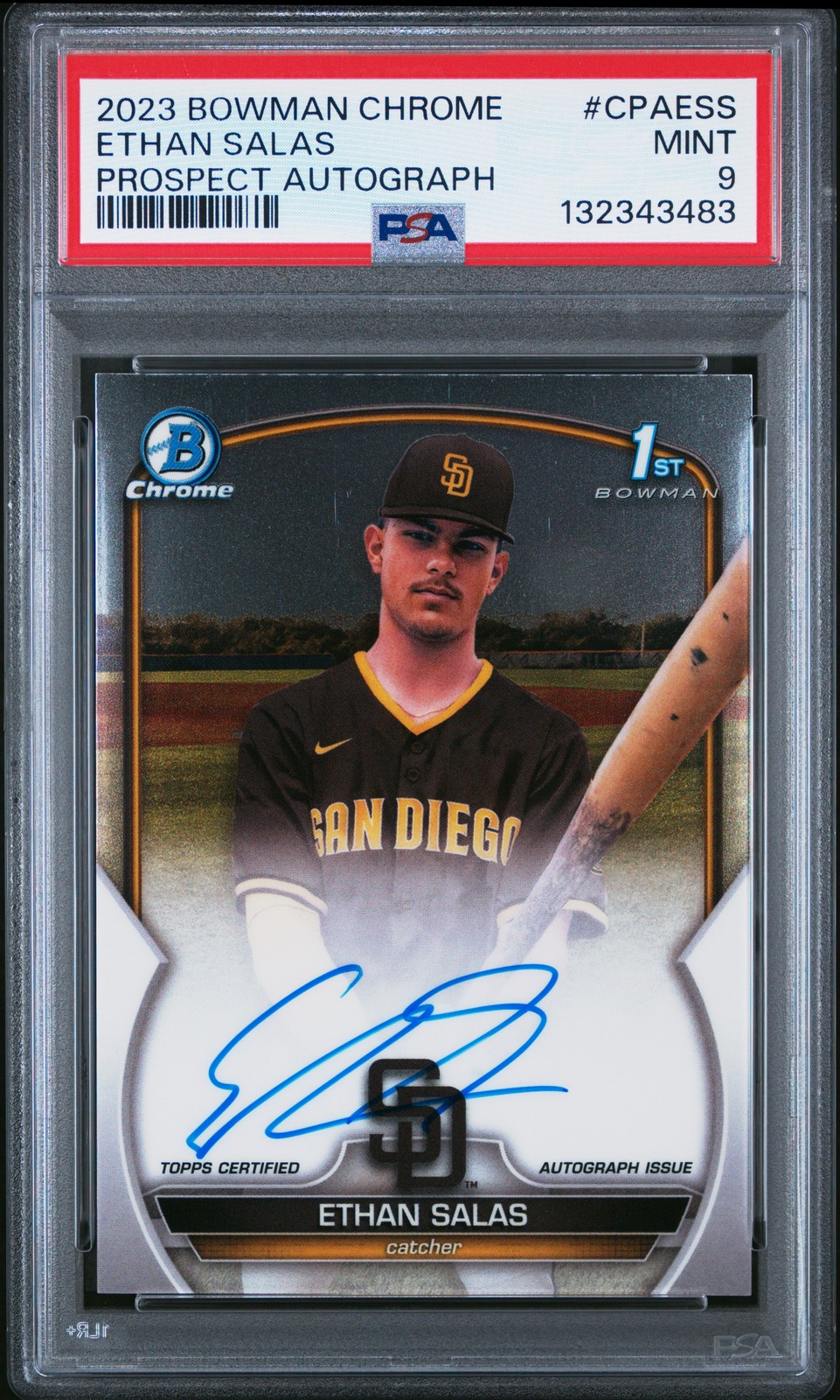 Ethan Salas 2023 Bowman Chrome #CPA-ESS Prospect Auto (1st) Price