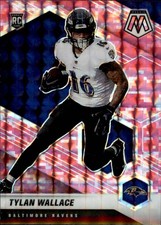 2021 Panini Mosaic #326 Tylan Wallace Prizm Camo Pink