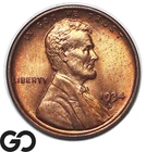 1934-D Lincoln Cent Wheat Penny, Red Brown, Solid Gem BU++ RB