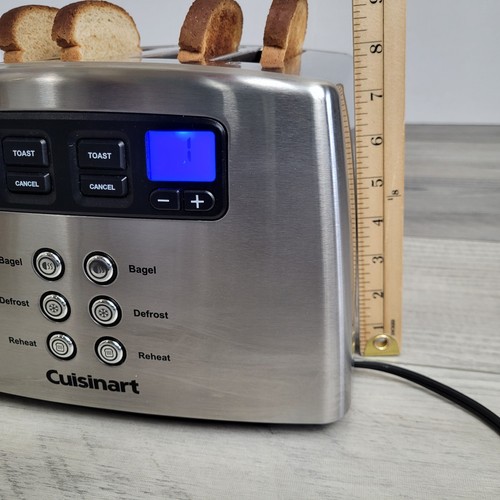 🏷️ Cuisinart CPT-440 Leverless 4-Slice Toaster Stainless Steel Tested Works - Picture 19 of 22