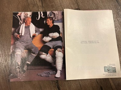 WAYNE GRETZKY GORDIE HOWE 11  x 16  Ad NHL Hockey American Express