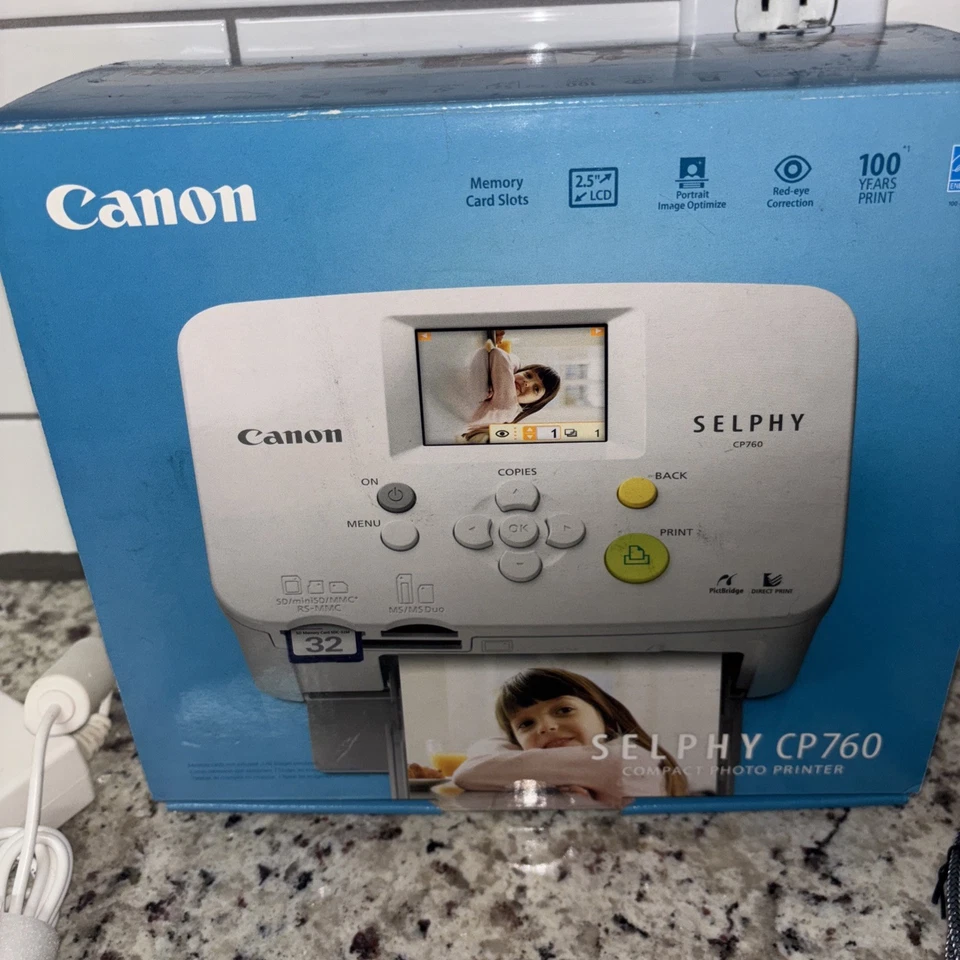 Canon SELPHY CP760 Digital Photo Thermal Printer - Image 3 of 4