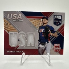 Tanner Houck 2020 Panini Elite Extra Edition USA Baseball Material Red /49 🔥