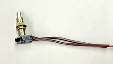 5 pieces - Push Button Switch, Brass, 1-1/8 thread-3A 125V, 4" wire(96.8-40)