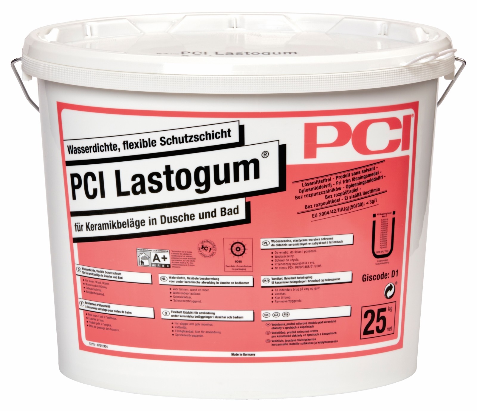 PCI Lastogum 25 Kg White Liquid Foil Shower Sealing Bathroom Sealing Sealing