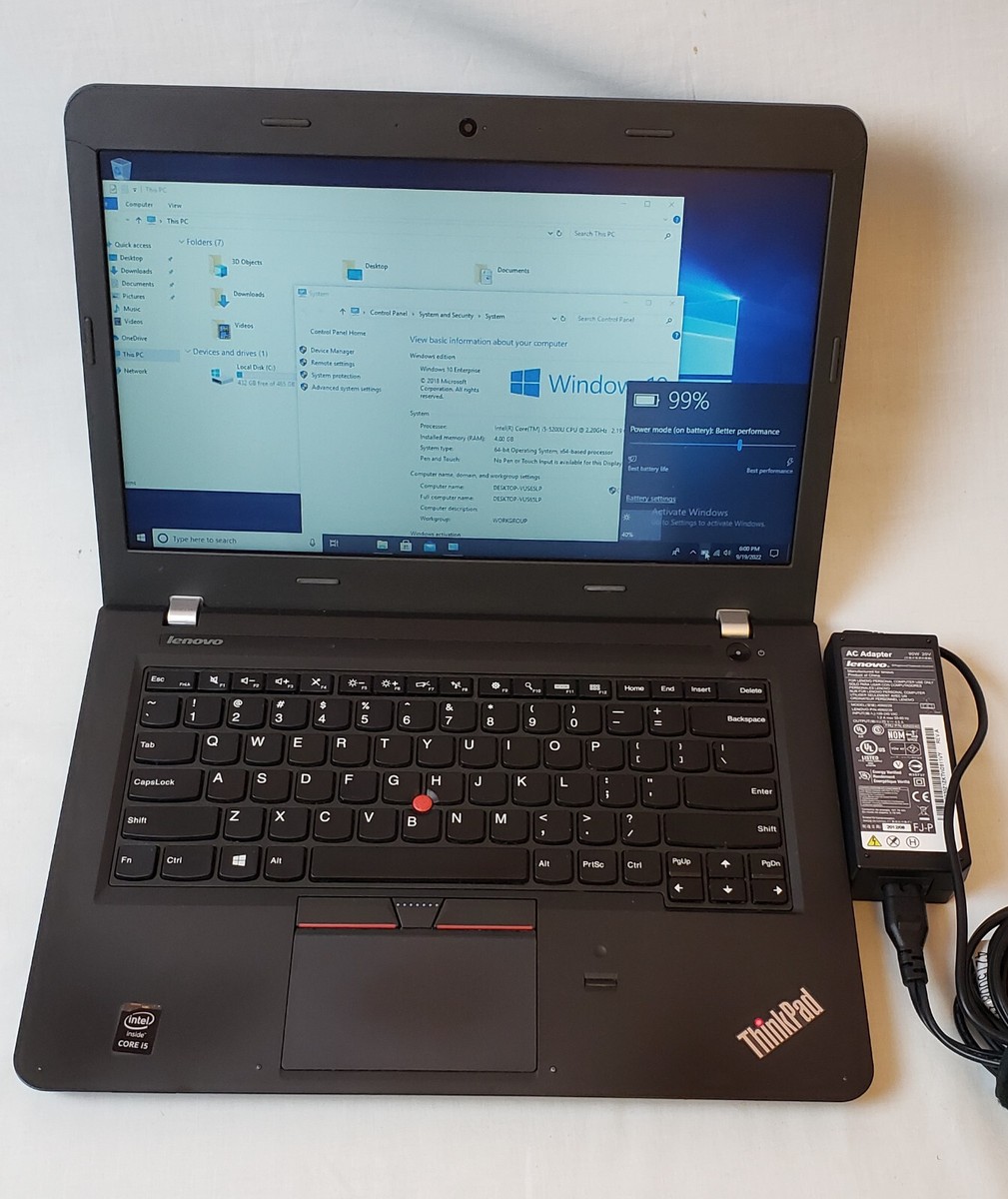 Windowsノート本体 ThinkPad E450 i5-5200U/4GB/500GB HDD Lenovo ThinkPad E450 - i5-5200U · Intel HD Graphics 5500