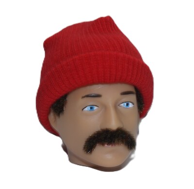 VAMAN Vintage Action Man 1:6 Scale RED Adventurers Beanie Mütze (NUR MÜTZE)