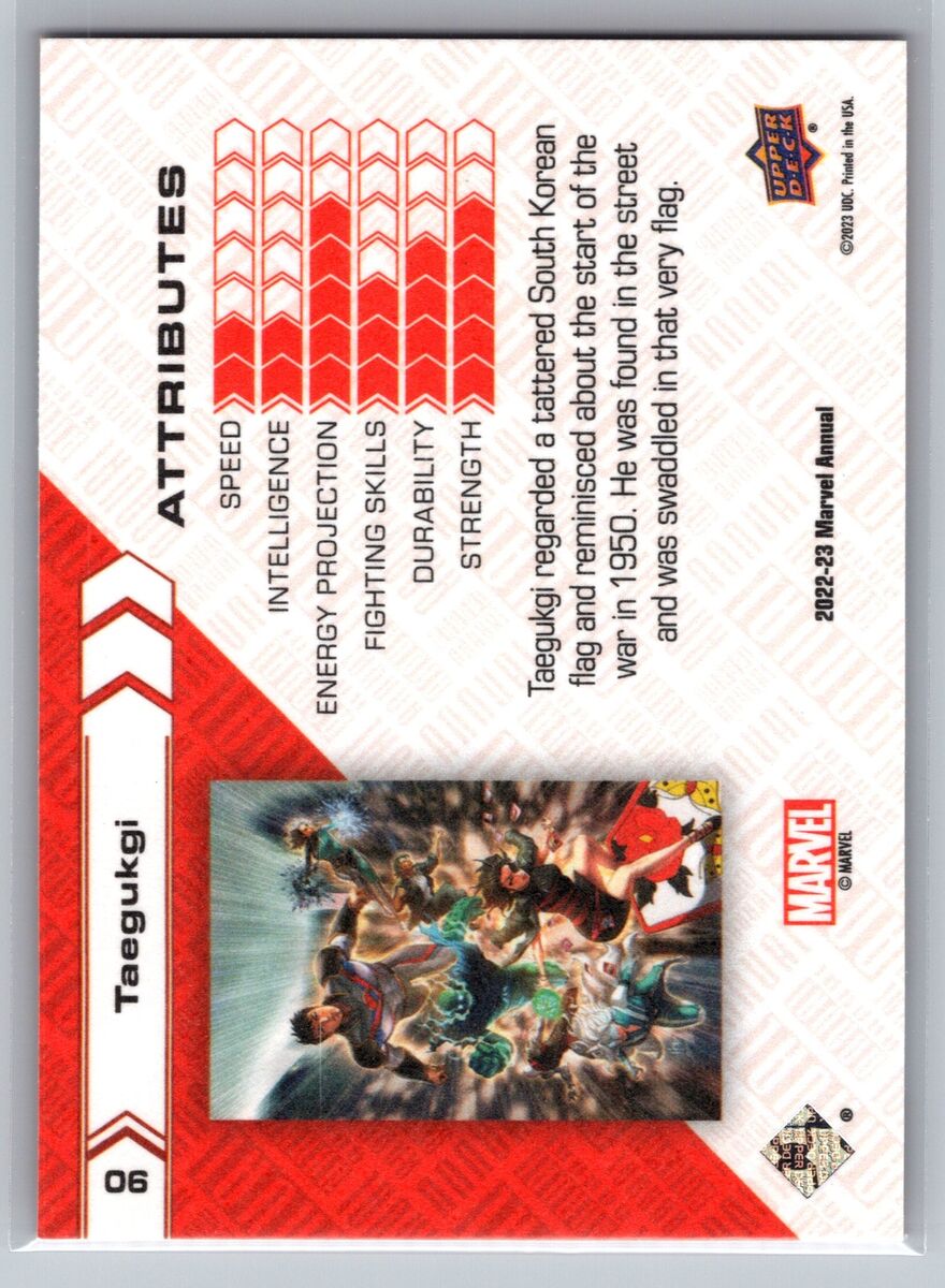 2022-23 Upper Deck Marvel Annual #90 Taegukgi Canvas Variant 2022-23 Upper Deck Marvel Annual #90 Taegukgi Canvas Variant