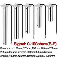 100-1000mm Marine Boat Truck 0-190ohms Water Holding Sewage Tank Level Sensor 