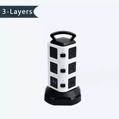 Vertikale Überspannungsschutz Steckdosenleiste Turm USB Ports Steckdose 6 Fuß Verlängerungskabel - Bild 11 von 12