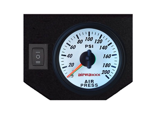 Air Tow Assist Over Load Bags Kit Wht Gauge Tank For Silverado 2500 3500 2001-10 - Picture 13 of 24