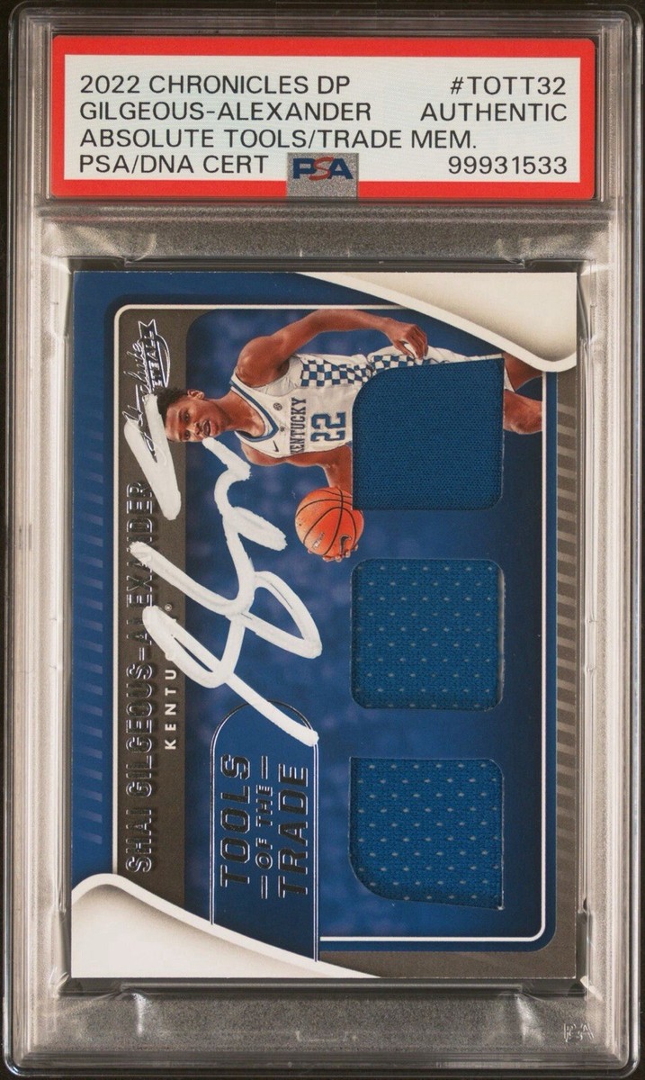 【PSA鑑定済】直筆サインジャージSHAI GILGEOUS-ALEXANDER 2024-25 OKC Thunder Team Signed Jersey Shai Gilgeous Alexander