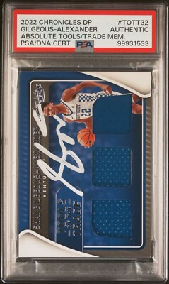 【PSA鑑定済】直筆サインジャージSHAI GILGEOUS-ALEXANDER Shai Gilgeous-Alexander Autographed Oklahoma City Thunder Blue