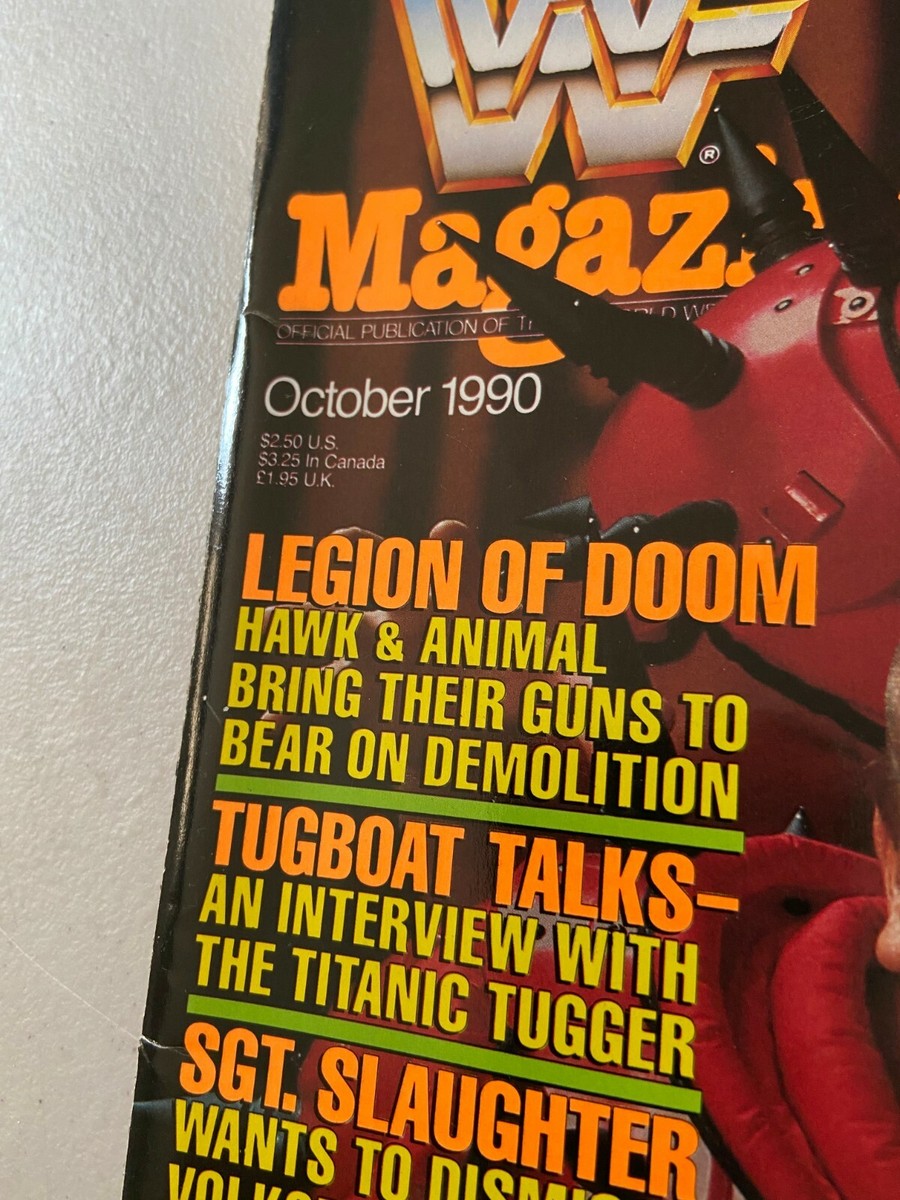 WWF Magazine October 1990 LOD Legion of Doom Hawk Animal