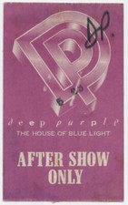 DEEP PURPLE 1987 The House of blue light Tour ORIGINAL Peel-Off Backstage Pass