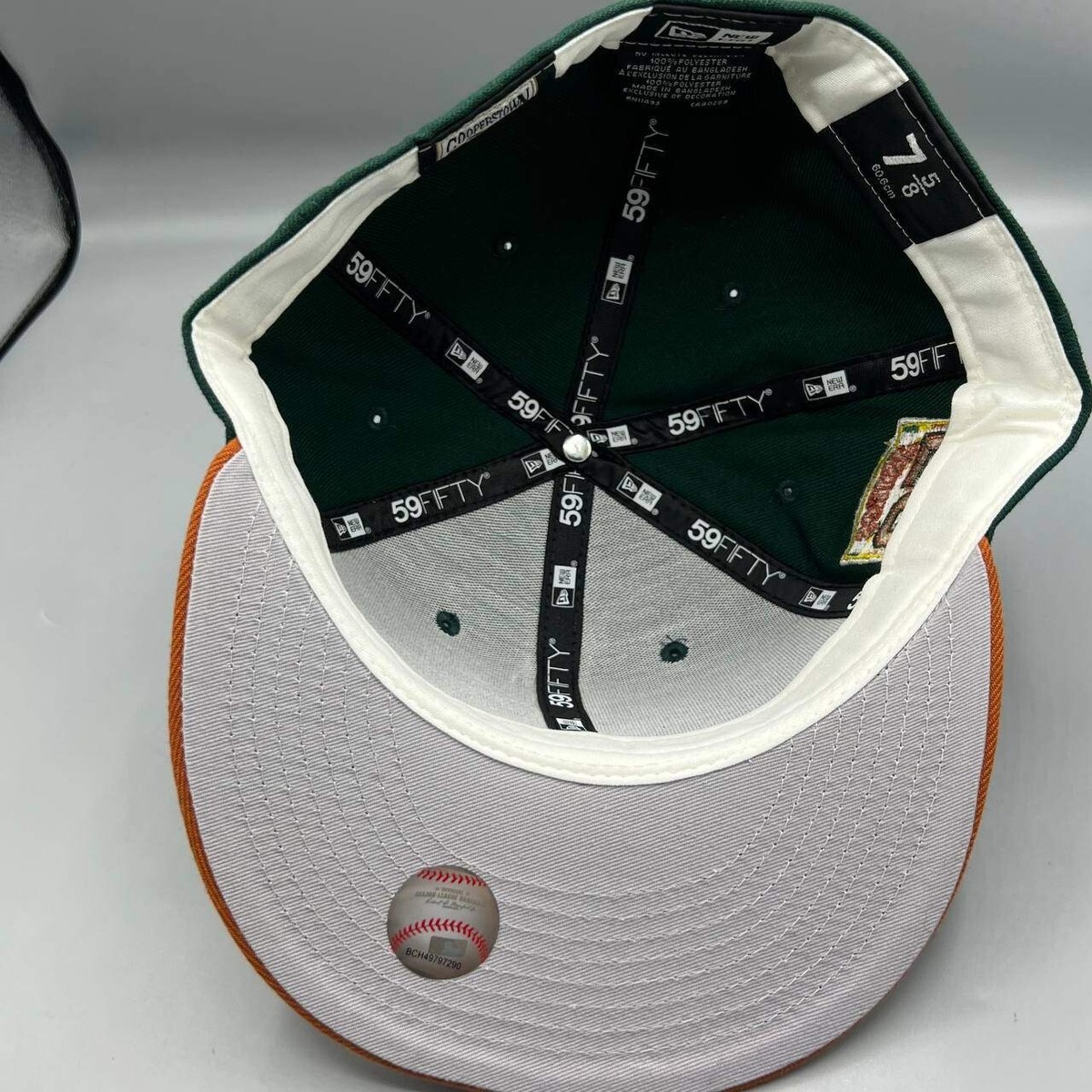 Houston Astros Hat Men 7 5/8 Green Orange 59Fifty New Era MLB