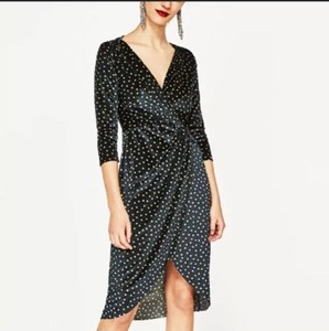 zara emerald green dress