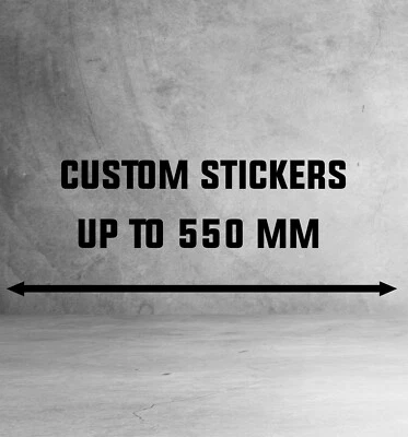 CUSTOM STICKERS TEXT Personalised Name Lettering Car Van Window Shop Decal