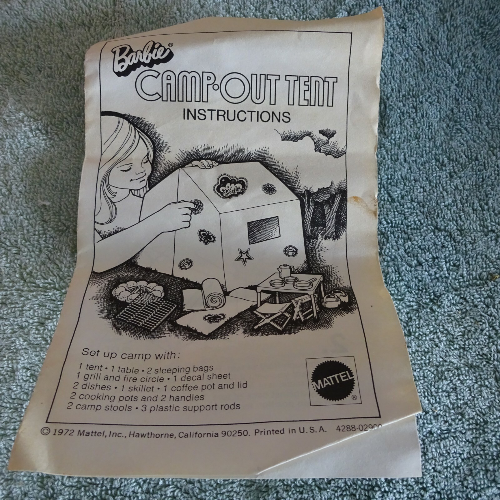 barbie camp out tent