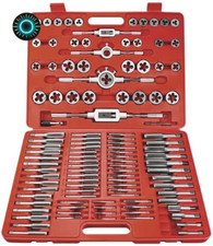 110 Piece Tap and Die Set  SAE METRIC  Threading Tool Set With Storage Case NEW