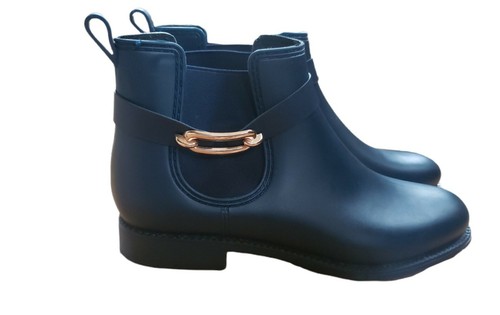 Henry Ferrera Navy Matte Ankle Rain 