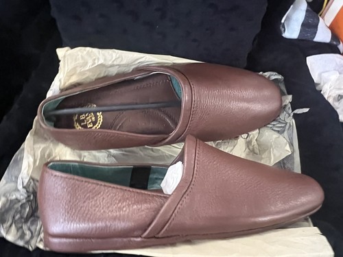 L.B. Evans Aristocratic OP3 Brown-Lodge Casual Slippers 3025 Size 8.5 - Picture 10 of 12