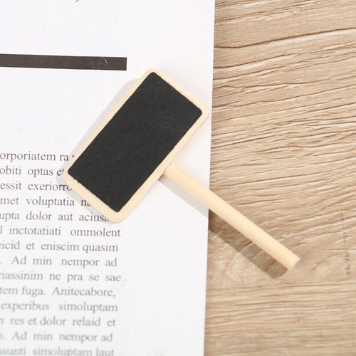 50 Mini blackboard wood message slate rectangle clip clip panel card memos A LZ - Picture 2 of 14