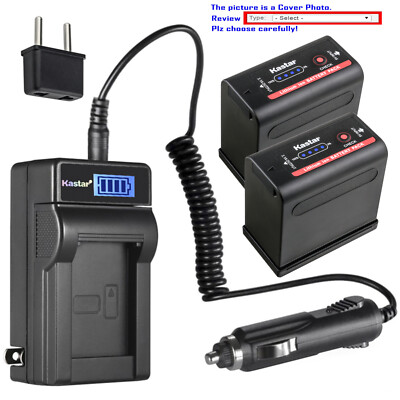 Kastar Battery LCD AC Charger for BP-970G BP-975 & Canon EOS C100 EOS C300 PL