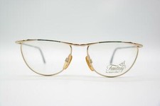 Vintage Marcolin 7095 Gold Green Oval Glasses Eyeglass Frame NOS