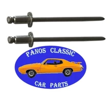 VIN DATA TAG NOS 1/8" Rivets Stainless Number Dash Factory Correct USA MADE #550