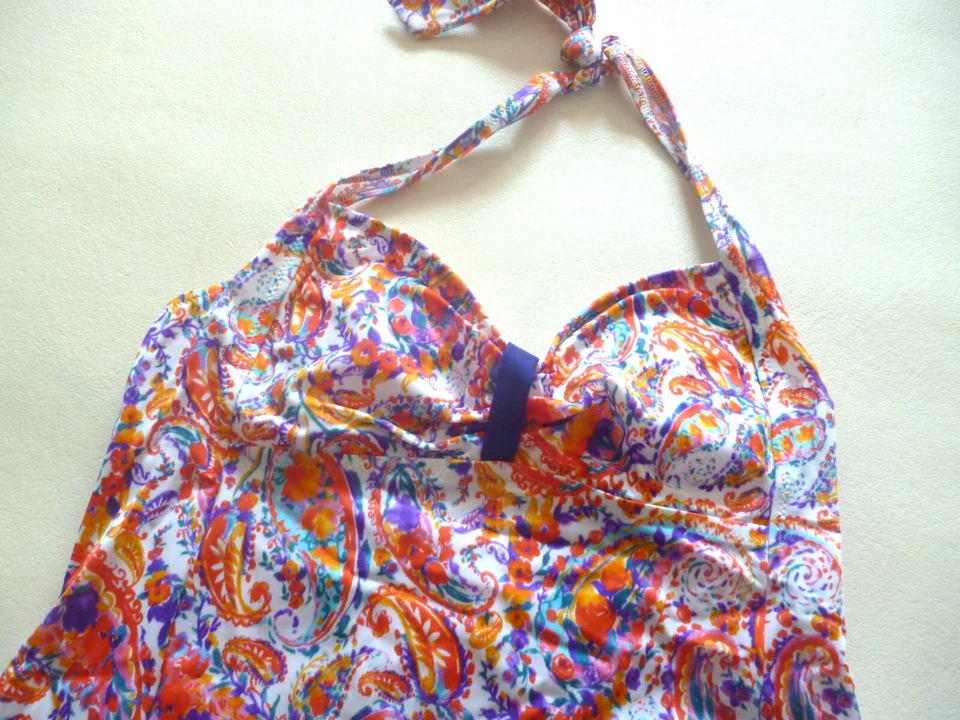 Venice Beach Bademode Tankini Größe 36 38 40 42 Cup C D Farbe weiß blau bunt - Bild 2 von 4